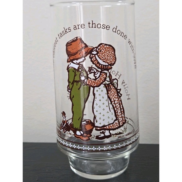 Coca Cola Other - Holly Hobbie Happy Talk Ltd Edition Coca Cola Glass 1970's Vintage VGC